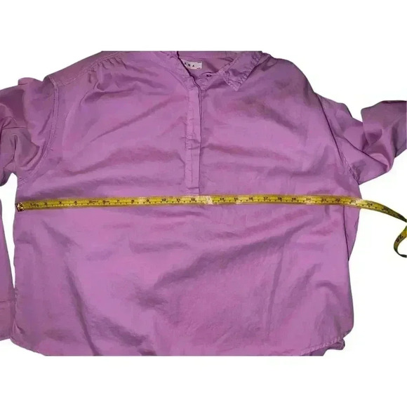 xirena  pinkish purple sz M Button Collar Coastal Coquette Long Sleeve - Picture 3 of 7